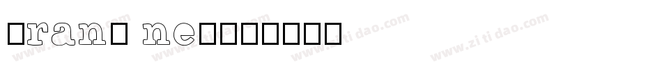brand new字体转换